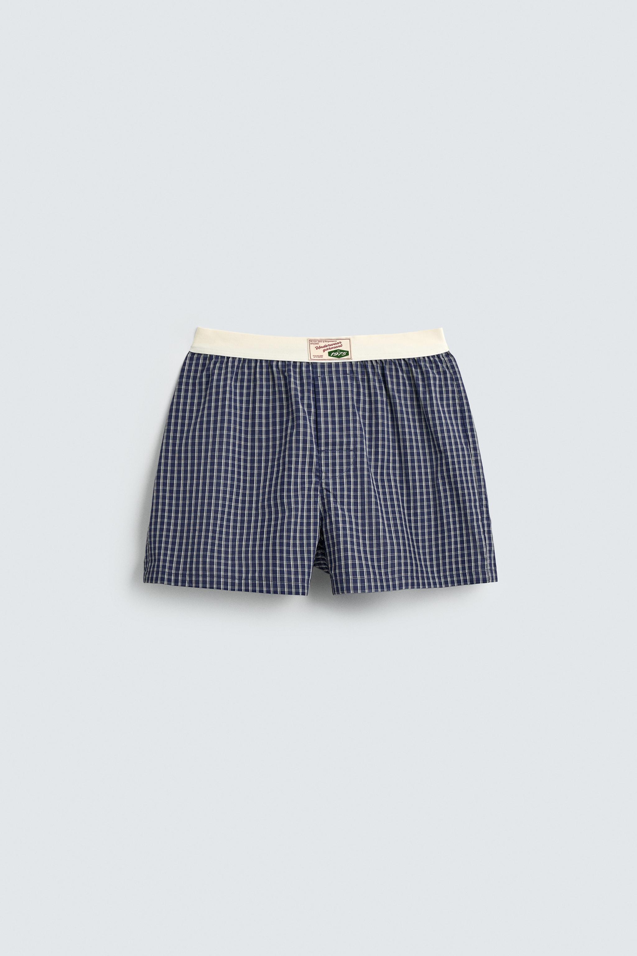 LOT DE 2 BOXERS EN POPELINE COMBINÉE